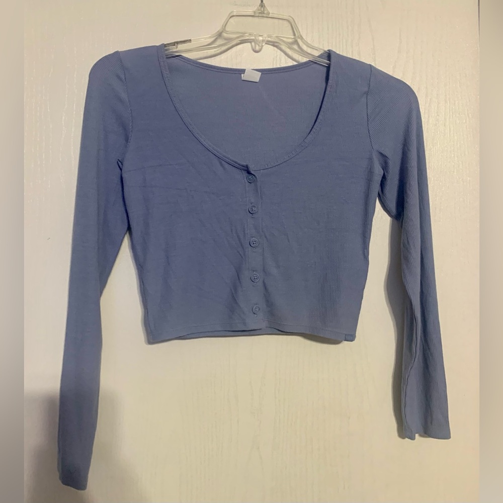 Gilly Hicks Ribbed Knit Cropped Top